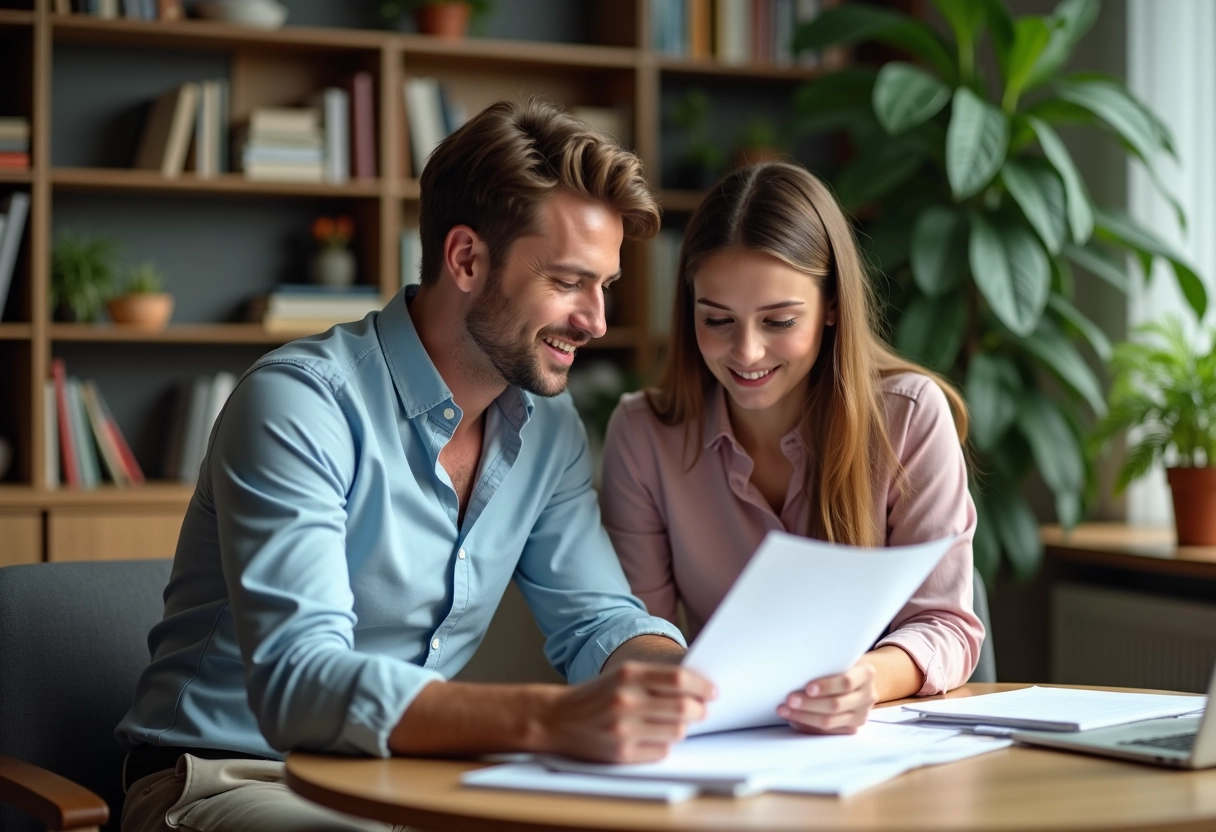 Manager RH en discussion avec une employée dans un bureau chaleureux
