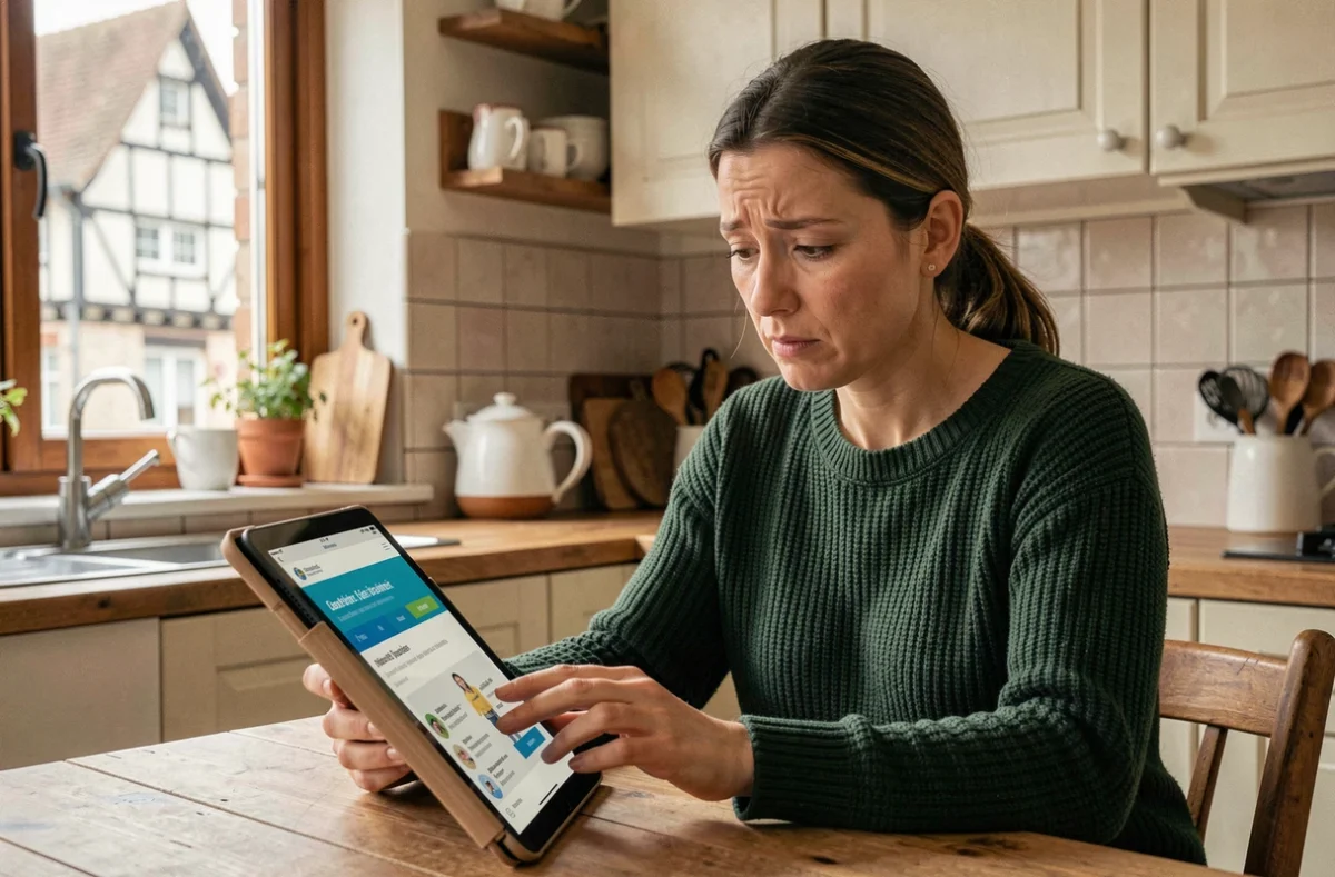 Parent consultant le portail ENT Le Havre Normandie sur tablette depuis son domicile